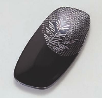 おしぼり受け 布袋おしぼり入れ 黒武蔵野 幅186mm×奥行82mm×高さ12mm