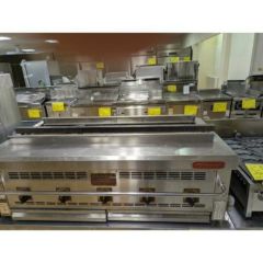 業務用/新品】 【秋元ステンレス】炭火ステーキ七輪 CAS-76 幅