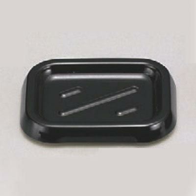 長角石鹸台ブラック(小)