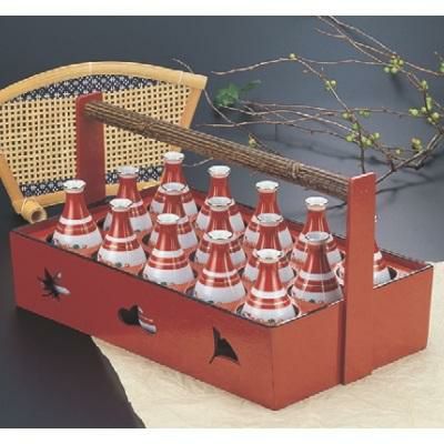 酒運び  15本用酒運び 朱天黒