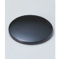 湯呑蓋 湯呑蓋(つまみなし)黒2.3寸