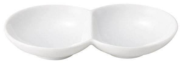 14cm深口二つ仕切皿カリタ