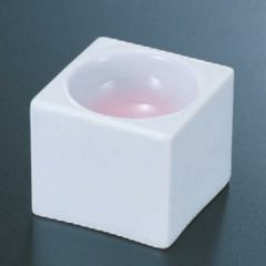 珍味 角丸珍味白磁ピンク吹(有田焼)