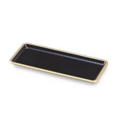 トレー 長角トレー黒天金(底塗)(大)