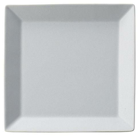 18cmスクエアプレート(パールグレー)キャレ