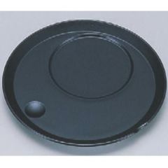茶こし 丸茶碗蒸し台 黒乾漆