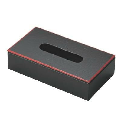 ティシュカバー  ティッシュボックス浅型黒天朱 幅270mm×奥行145mm×高さ65mm