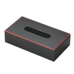 ティシュカバー  ティッシュボックス浅型黒天朱 幅270mm×奥行145mm×高さ65mm