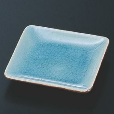 小皿  10.4角浅皿ブルー 幅104mm×奥行104mm×高さ20mm