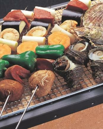 七輪 (大)6~12人用幅広(金網付) 幅700mm×奥行350mm×高さ210mm