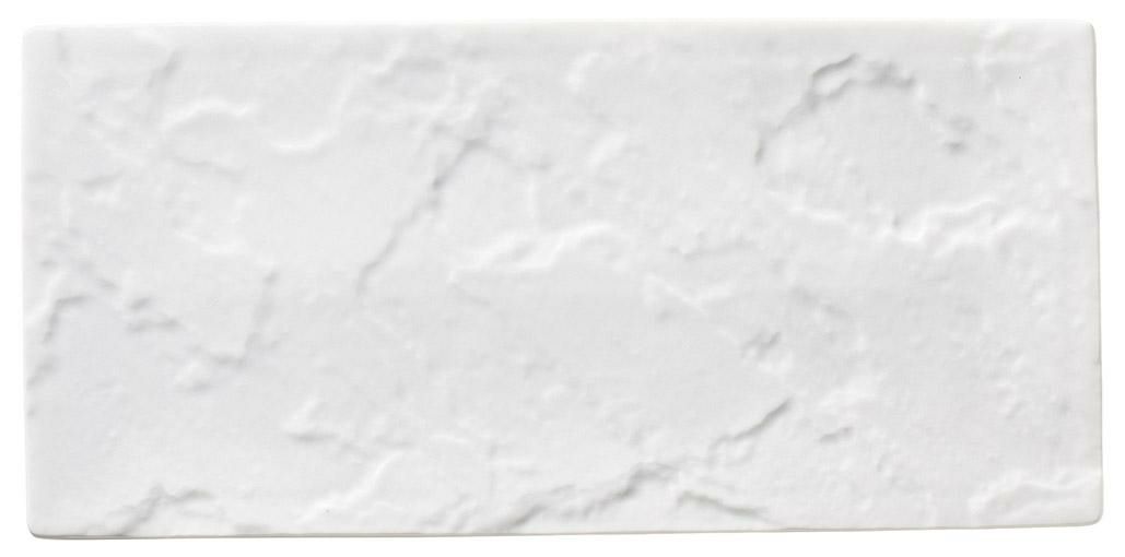 30cmレクタングルプレート(ハマ付き)(ホワイト)メテオ