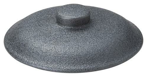 6 1/2インチキャセロール 蓋レンジシルバーブラック