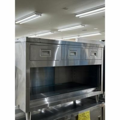 【中古】作業台 引出し付き BGなし 幅1200×奥行600×高さ800 【送料別途見積】【業務用】