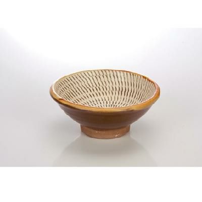 小鹿田焼３寸深鉢（トビ）