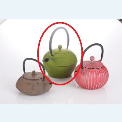 鉄瓶（石目）（緑）