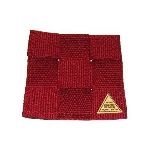 手編みコースター #850-S 角型 レッド