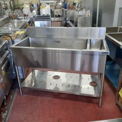 業務用　一口　シンク　神奈川県発　マルゼン　業務用シンク BS1-076,BS1-076N 【マルゼン】 一槽シンク 幅750×奥行600×高さ