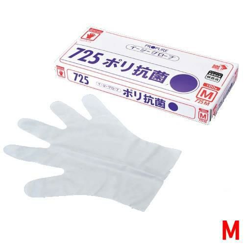 オカモト 抗菌イージーグローブ(100枚入)725 M 25~30μ