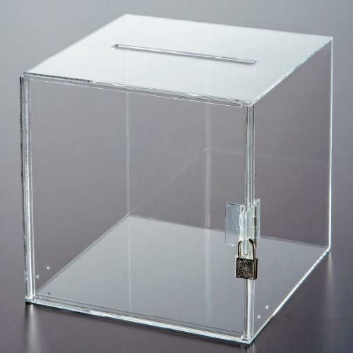 アルファ アクリル応募箱 (鍵付) 透明