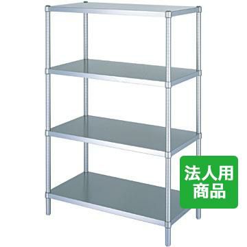 【シンコー】ラック4段 ベタ 幅738×奥行588×高さ1800 [RB4-7560]