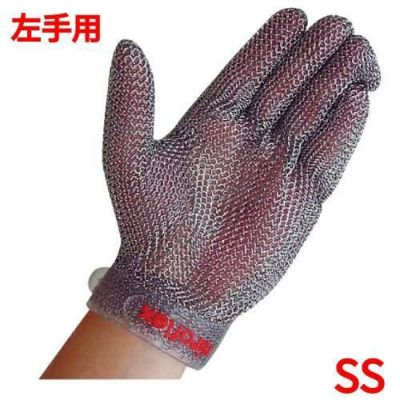 ニロフレックス メッシュ手袋 プラスチックベルト付(1枚)左手用 SS