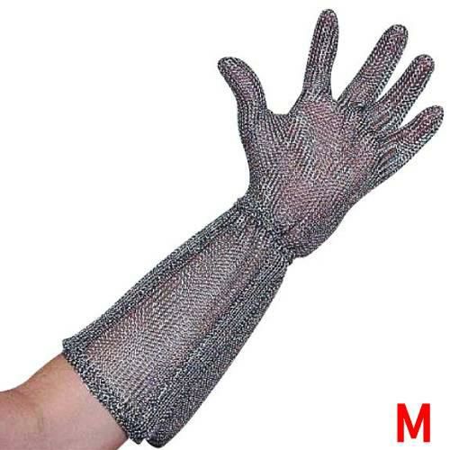 ニロフレックス メッシュ手袋ロングカフ付(1枚)M オールステンレス