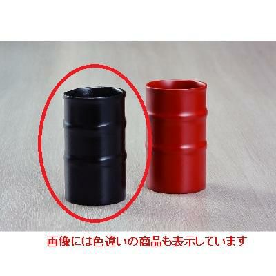 竹コップ(2段筋)(中)(黒)