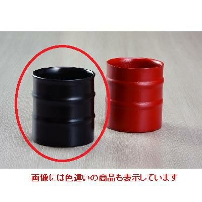 竹コップ(2段筋)(太)(黒)