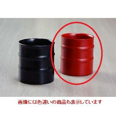 竹コップ(2段筋)(太)(朱)