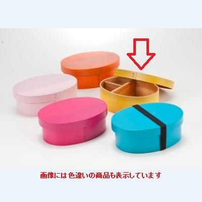 カラー弁当一段ゴム付(イエロー)
