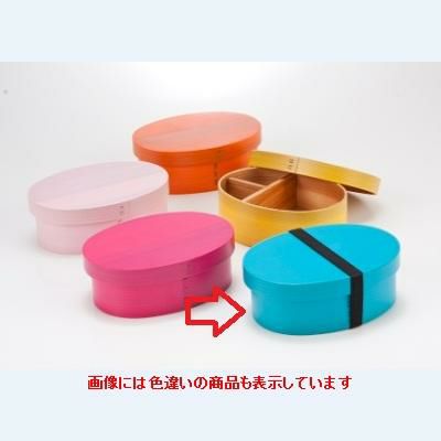 カラー弁当一段ゴム付(ブルー)