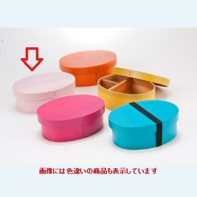 カラー弁当一段ゴム付(ピンク)