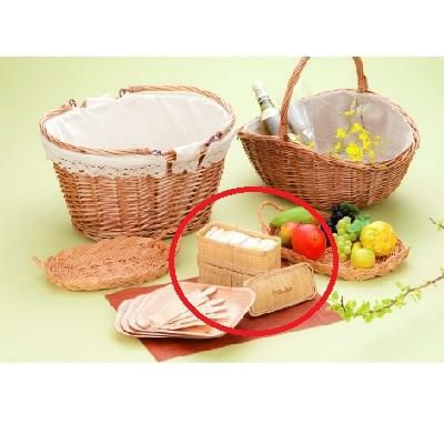 白竹ゴザ目スリム二段弁当箱