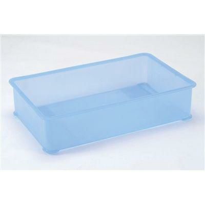 PP半透明カラー番重 B型 大 ブルー(サンコー製) 【グループA】