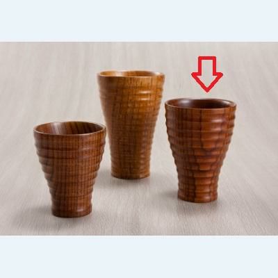 ロクロ目カップ(中)