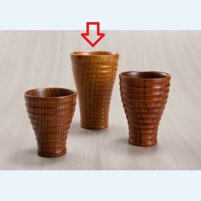 ロクロ目カップ(大)