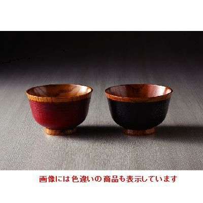 外さび刷毛目椀(朱)