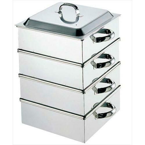 【EBM】18-8 角蒸器 36cm 3段