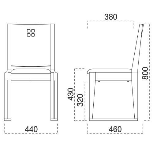 marukatsu(丸勝)　室津N椅子
