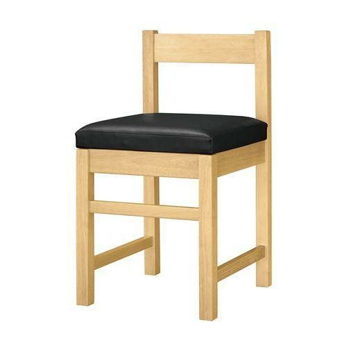 marukatsu(丸勝) 千鳥Ｎ(ナチュラルクリヤ)椅子 既製品 黒レザー