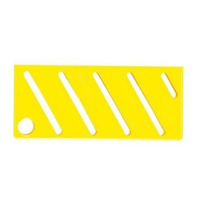 HACCP包丁差用カラープレート A(斜)タイプ イエロー