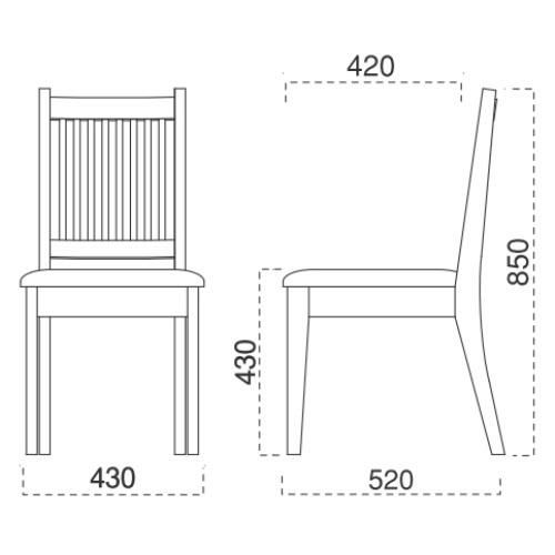 marukatsu(丸勝)　伊万里D椅子