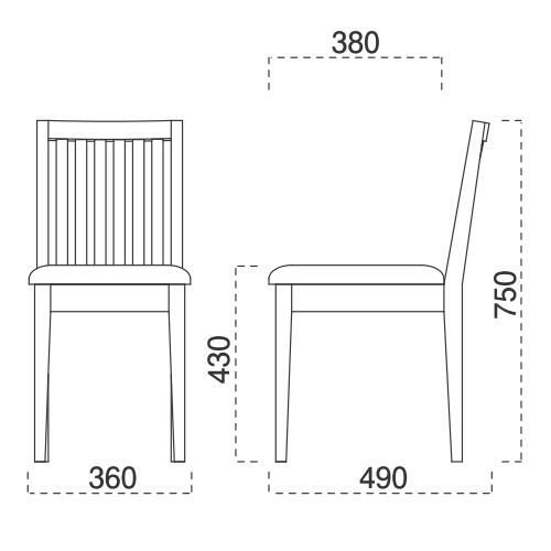 marukatsu(丸勝)　名取D椅子