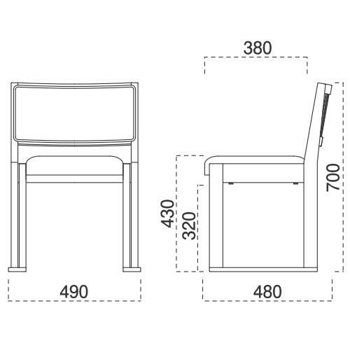 marukatsu(丸勝)　根来?D椅子