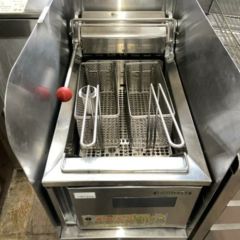 TEF-13-6W 電気フライヤー 13L×2（卓上タイプ) 2槽式 幅750×奥行600×高