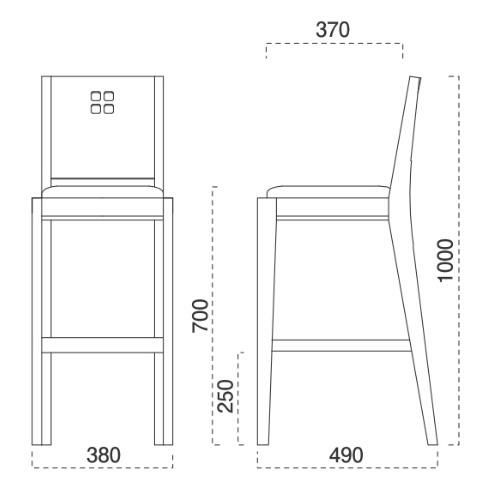 marukatsu(丸勝)　空 D スタンド椅子 張地ランクA