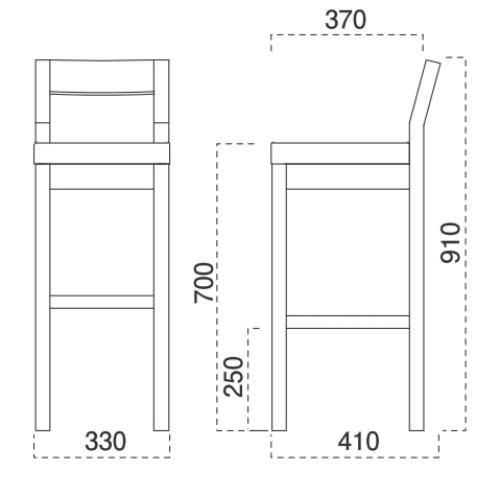 marukatsu(丸勝)　小町 D スタンド椅子 張地ランクA
