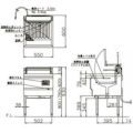 【コメットカトウ】電気フライヤー23L /CF3-E23/一槽式 幅550X奥行600X高さ800