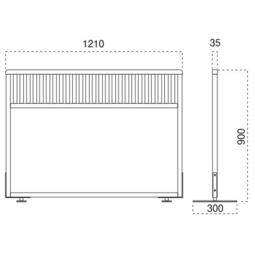 marukatsu(丸勝)　衝立 6130-9126