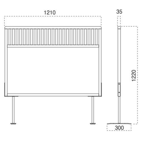 marukatsu(丸勝)　衝立 6130-9127
